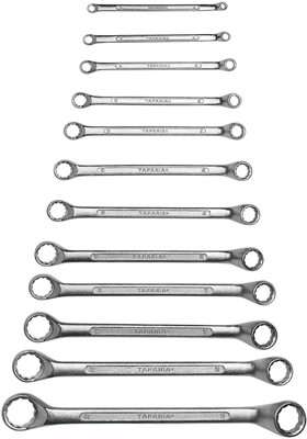 TAPARIA 1812 RING SPANNER SET OF 12 (6MM TO 32MM) 12 PCS SET OF RING Double Sided Box End Wrench(Pack of 12)