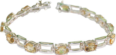 bhanu gems Silver Citrine 900 Silver Bracelet