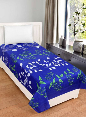 HSR Collection 144 TC Microfiber Single 3D Printed Flat Bedsheet(Pack of 1, Multicolor)