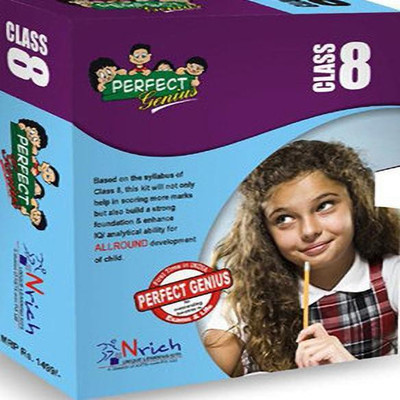 Perfect Genius Class 8 for Olympiads, Science, Maths, Social, Logic, English(English, Paperback, Experts Disha)
