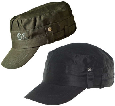 Atabz Solid Sports/Regular Cap Cap(Pack of 2)