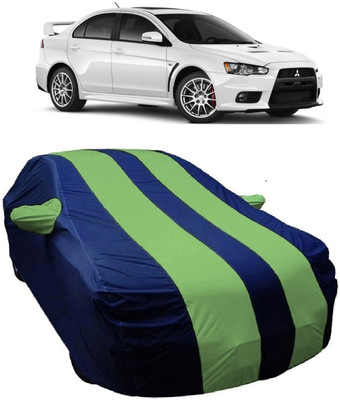 MoTRoX Car Cover For Mitsubishi Lancer (With Mirror Pockets)(Blue, Green)