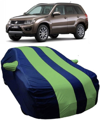 MoTRoX Car Cover For Maruti Suzuki Grand Vitara (With Mirror Pockets)(Blue, Green)