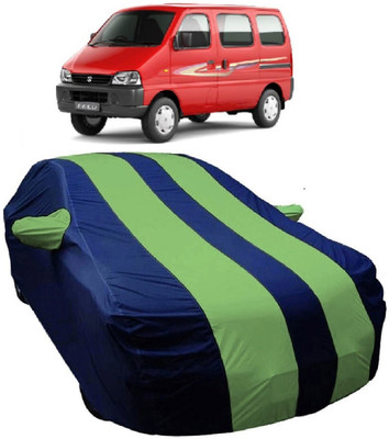 MoTRoX Car Cover For Maruti Suzuki Eeco (With Mirror Pockets)(Blue, Green)