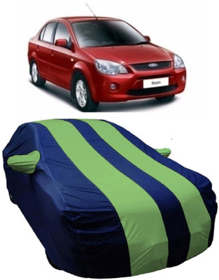 MoTRoX Car Cover For Ford Ikon (With Mirror Pockets)(Blue, Green)