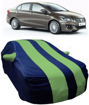 MoTRoX Car Cover For Maruti Suzuki Ciaz (With Mirror Pockets)(Blue, Green)