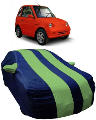 MoTRoX Car Cover For Mahindra Reva (With Mirror Pockets)(Blue, Green)