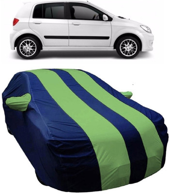 MoTRoX Car Cover For Hyundai Getz (With Mirror Pockets)(Blue, Green)