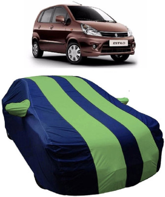 MoTRoX Car Cover For Maruti Suzuki Zen (With Mirror Pockets)(Blue, Green)
