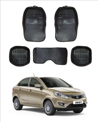 Trigcars PVC 3D Mat For  Tata Zest(Black)