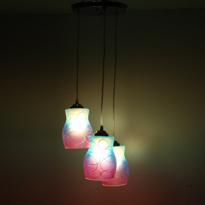 Somil Triple Hanging-B12 Pendant Lamp Ceiling Lamp(Multicolor)