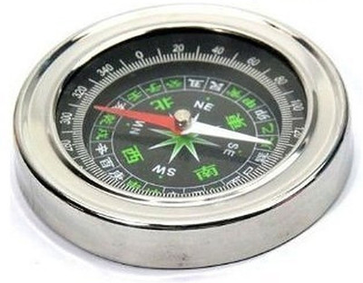 ZIGLY Stainless Steel Directional Magnetic Compass Compass(Silver)