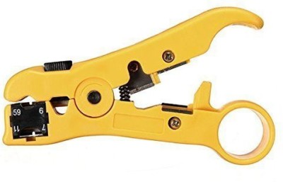 Gilhot Universal Cutter Stripper for Flat or Round UTP/STP Rg59 Rg6 Rg7 Rg11 Cable Stripping Tool Round Nose Plier(Length : 5 inch)