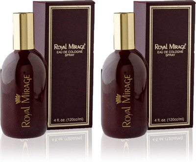 ROYAL MIRAGE Eau De Cologne Spray Original, 120ml- Pack of 2 Deodorant Spray  -  For Men & Women(240 ml, Pack of 2)
