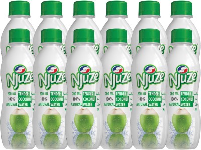 Njuze 100% Natural Tender Coconut Water Drink 200ml,Pack of 12(12 x 200 ml)