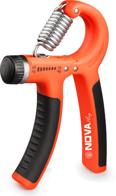 Nova Play Hand exercise and Fitness Grip with Anti Slip Handle Hand Grip/Fitness Grip(Orange)