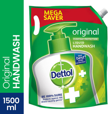 Dettol Refill Original Hand Wash Pouch(1500 ml)