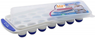 MIR SILICON ICE TRAY LID 21 Multicolor Plastic Ice Cube Tray(Pack of1)