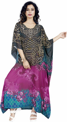 HSFS Printed Georgette Women Kaftan