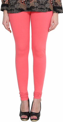 SriSaras Churidar  Ethnic Wear Legging(Pink, Solid)