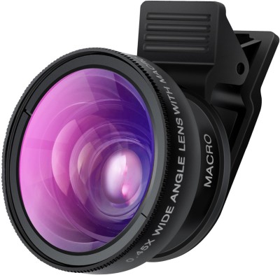 Voltegic ® Phone Camera Lens Kit, 0.45x Wide Angle Lens, HD 128° Super Wide Angle 20X Macro Lens, Clips-On Cell Phone Lens Mobile Phone Lens