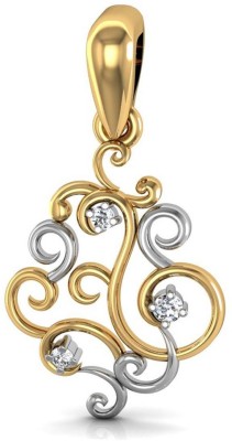 avsar Stone God Shape Pendant GOD6YBN 14kt Yellow Gold Pendant