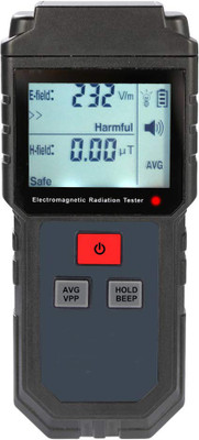 Gadget Hero's GHRTG Grey EMF Meter. Electromagnetic Field Radiation Tester, Detector, Dosimeter Non-magnetic Electronic Level(13.5 cm)