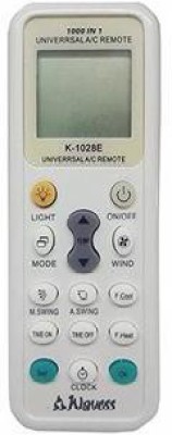 cellwallPRO 1000 in 1 Universal AC Remote with Backlight NA Remote Controller(White)