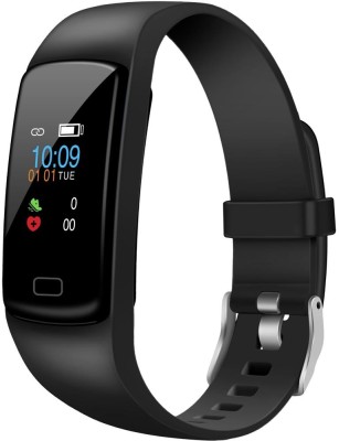 Gusto by Helix HRM Fitness Band  (Black Strap, Size : Regular)