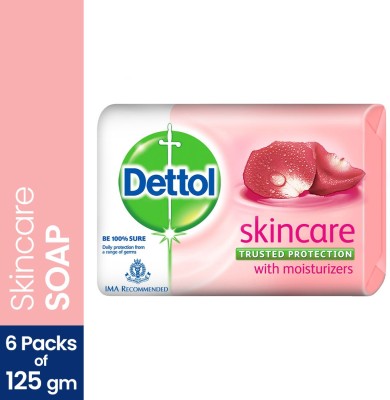Dettol Skincare Germ Protection Bathing Soap(6 x 125 g)