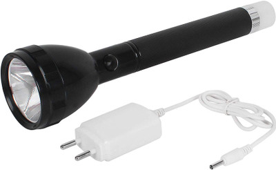 jy FLASHLIGHT WITH HIGH POWER Torch(Black, 27 cm, Rechargeable)
