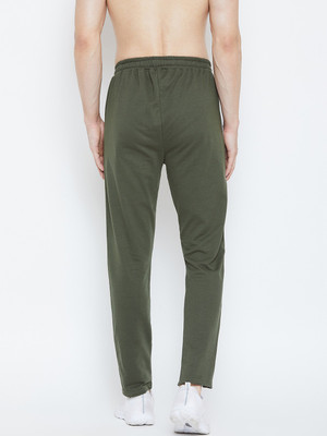 Adobe Solid Men Green Track Pants