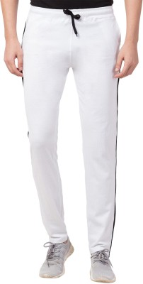 Bluecon Solid Men White Track Pants