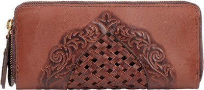 HIDESIGN Women Brown Genuine Leather Wallet(8 Card Slots)