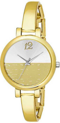Talgo Half-Dial-Kada-Gold Designer Fashion Wrist Analog Watch - For Women