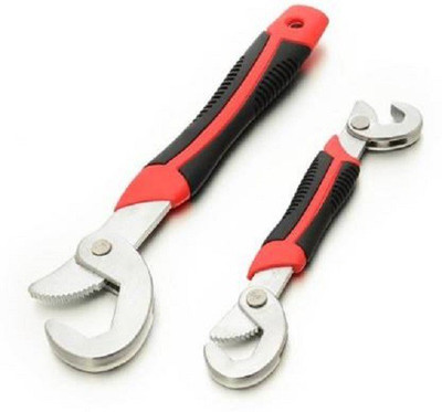 PIRENE Multipurpose Universal snap n' Grip Double Sided Combination Wrench Set (Pack of 2) Double Sided Box End Wrench Set Steel Multipurpose set Multipurpose Universal snap n' Grip Double Sided Combination Wrench Double Sided Speed Wrench(Pack of 2)
