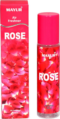 MAYUR Rose Without Gas Air Freshener 250 ml Spray White Flower(250 ml)