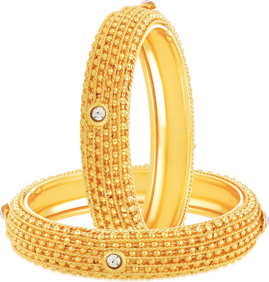 Sukkhi Alloy Diamond Gold-plated Bangle Set(Pack of 2)