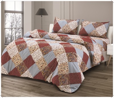 sapphirelanes 240 TC Cotton King Printed Flat Bedsheet(Pack of 1, Multicolor)