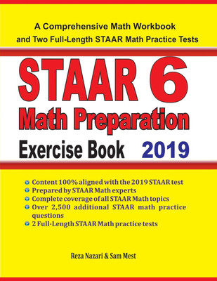 STAAR 6 Math Preparation Exercise Book(English, Paperback, Nazari Reza)