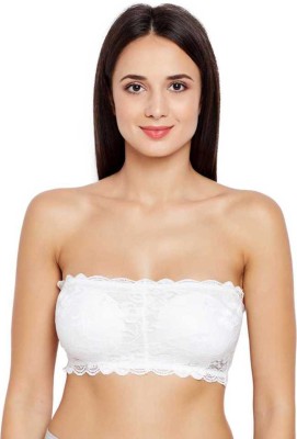 JJ COLLECTION Women Bandeau/Tube Lightly Padded Bra(White)