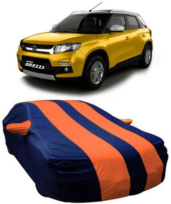 AASDEE Car Cover For Maruti Suzuki Vitara Brezza (With Mirror Pockets)(Orange)