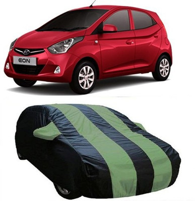 MSR STORE Car Cover For Hyundai Eon (With Mirror Pockets)(Green)