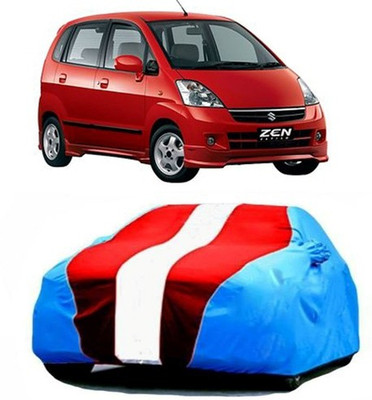 AASDEE Car Cover For Maruti Suzuki Zen Estilo (With Mirror Pockets)(Blue, Red)