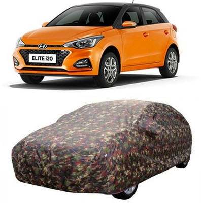 VIRMANG Car Cover For Hyundai Elite i20 (With Mirror Pockets)(Multicolor)