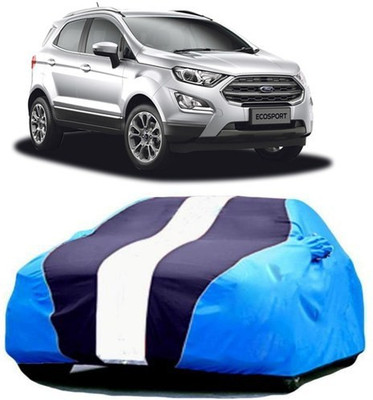 VIRMANG Car Cover For Ford Ecosport (With Mirror Pockets)(Blue)