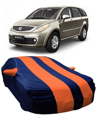 VIRMANG Car Cover For Tata Aria (With Mirror Pockets)(Orange)