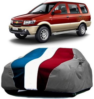 XGuard Car Cover For Chevrolet Tavera (With Mirror Pockets)(Red, Blue, Grey)