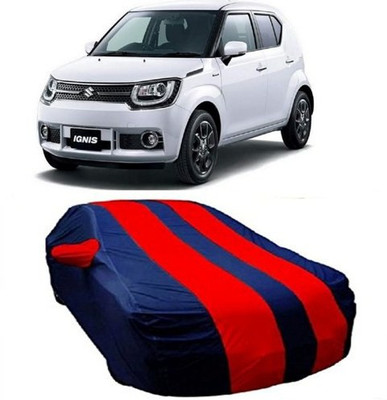 MSR STORE Car Cover For Maruti Suzuki Ignis (With Mirror Pockets)(Red)