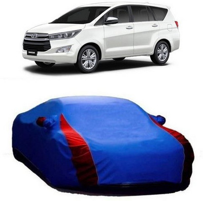 MSR STORE Car Cover For Toyota Innova Crysta (With Mirror Pockets)(Blue)